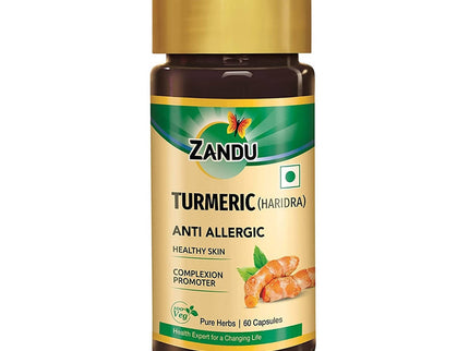 Zandu Turmeric (Haridra) Anti Allergic Capsules