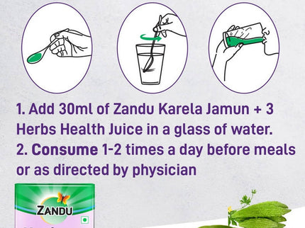 Zandu Karela Jamun + 3 Herbs Health Juice