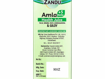 Zandu Amla + 5 Herbs Health Juice