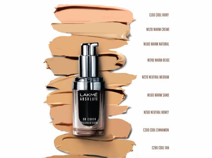 Lakme Absolute 3D Cover Foundation Warm Crème - 15 ml