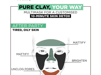 L'Oreal Paris Pure Clay Mask Exfoliate & Refine Pores - 50 gms