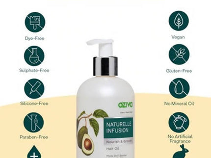 OZiva Naturelle Infusion Nourish & Growth Hair Oil - 200 ml