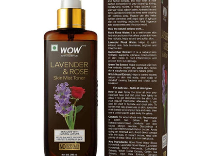 Wow Skin Science Lavender & Rose Skin Mist Toner - 200 ml
