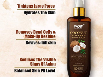 Wow Skin Science Coconut Super Rich Facial Toner - 200 ml