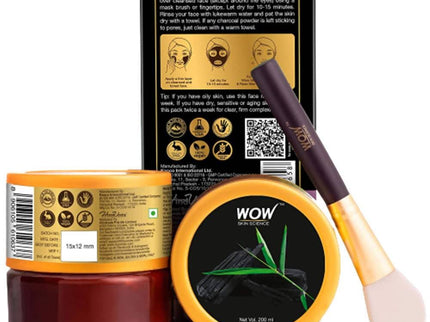 Wow Skin Science Activated Charcoal Face Mask - 200 ml