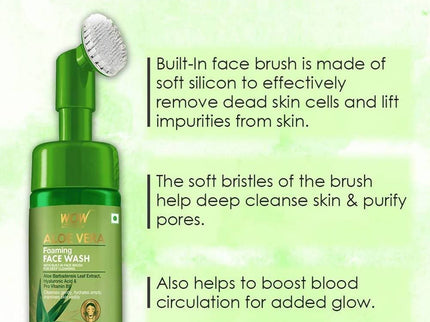 Wow Skin Science Aloe Vera Foaming Face Wash - 150 ml