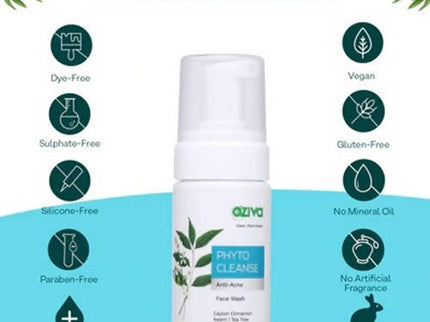 OZiva Phyto Cleanse Anti-Acne Facewash - 100 ml