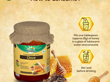 Zandu Pure Honey with Clove