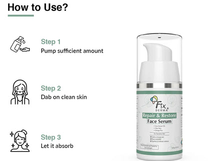 Fixderma Repair and Restore Face Serum - 30 gms