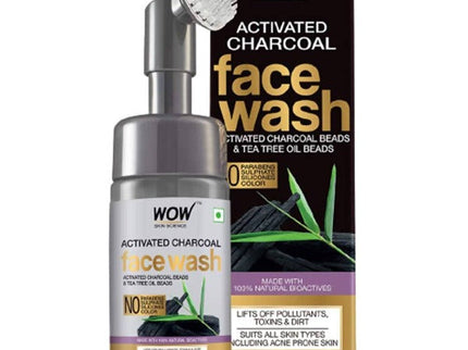 Wow Skin Science Charcoal Foaming Face Wash - 100 ml