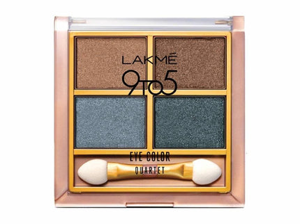 Lakme 9 To 5 Eye Color Quartet Eye Shadow  Smokey Glam - 7 gms