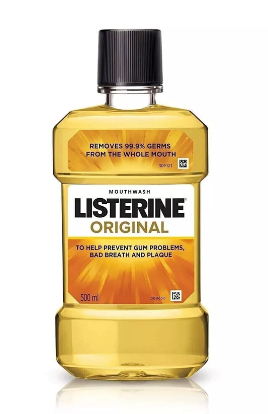 List-erine Original Mouth-wash 500ml – Long-Lasting Fresh Breath & Oral Care