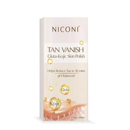 NICONI Tan Vanish Gluta-Kojic Skin Polish Helps Reduce Tan in 20 Mins 180g
