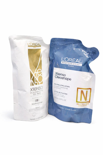 L'Oreal Professionnel X-Tenso Oleoshape Straightening Kit (Smoothing + Neutralizing Cream) – 125ml x2