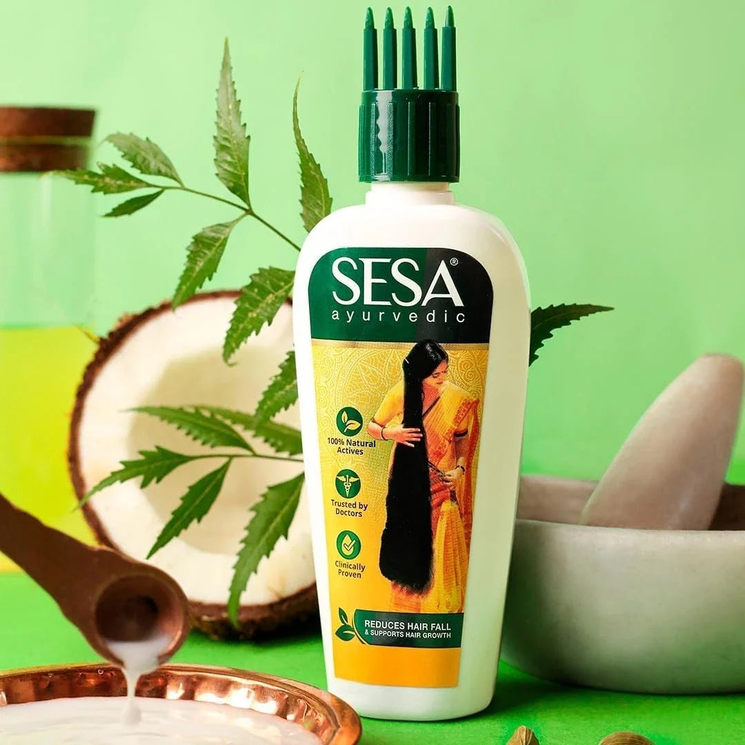 Sesa Ayurvedic Natural & Herbal Hair Oil Prevents Hair Fall Growth Nourish 200ml