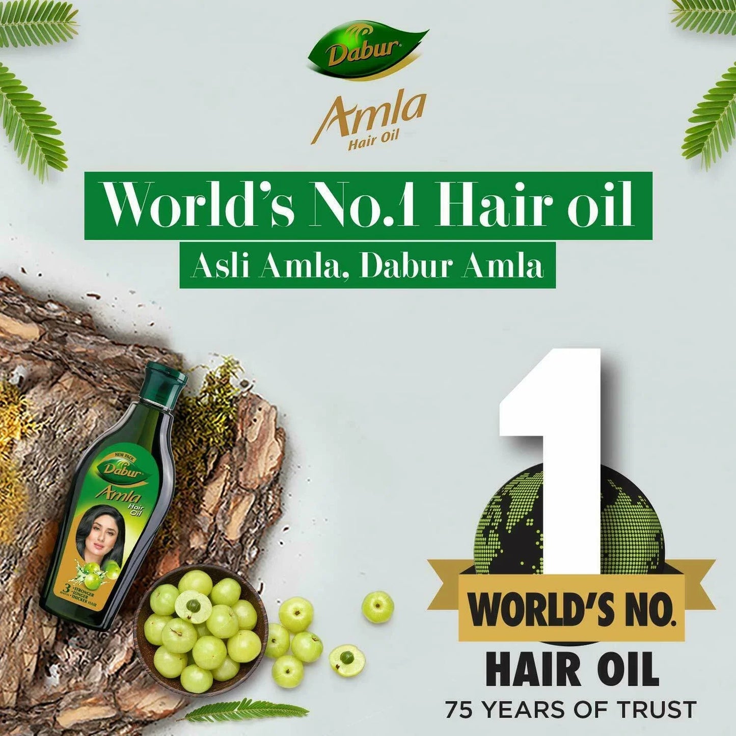 Dabur Amla Hair Oil Rapid Hair Growth Nourishing Prevent Hair Loss Oil 180 ML
