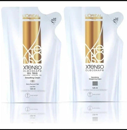 L'Oreal Professionnel X-Tenso Oleoshape Straightening Kit (Smoothing + Neutralizing Cream) – 125ml x2