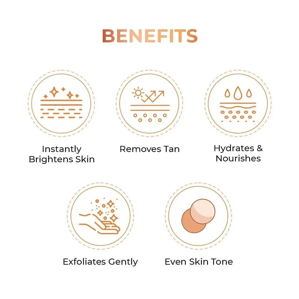 NICONI Tan Vanish Gluta-Kojic Skin Polish Helps Reduce Tan in 20 Mins 180g