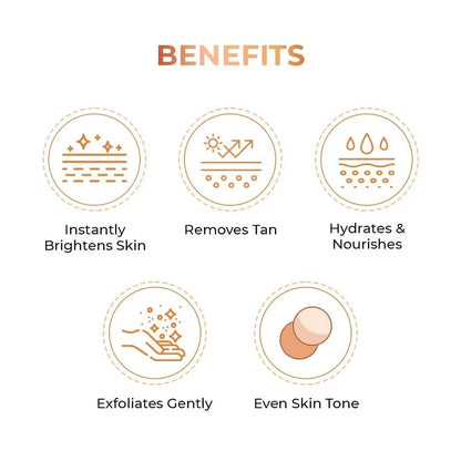 NICONI Tan Vanish Gluta-Kojic Skin Polish Helps Reduce Tan in 20 Mins 180g