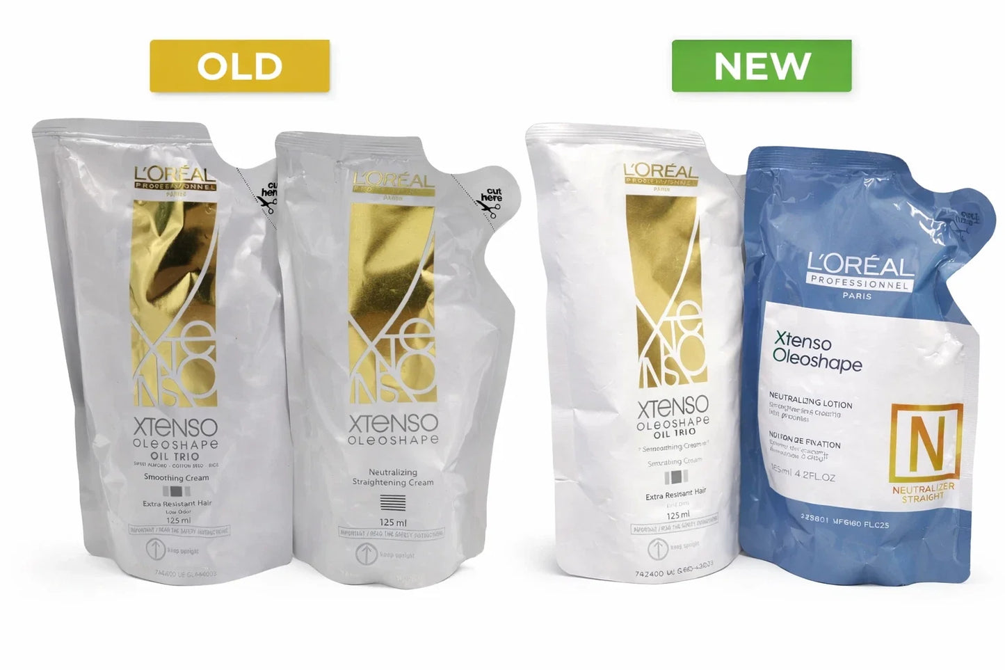 L'Oreal Professionnel X-Tenso Oleoshape Straightening Kit (Smoothing + Neutralizing Cream) – 125ml x2