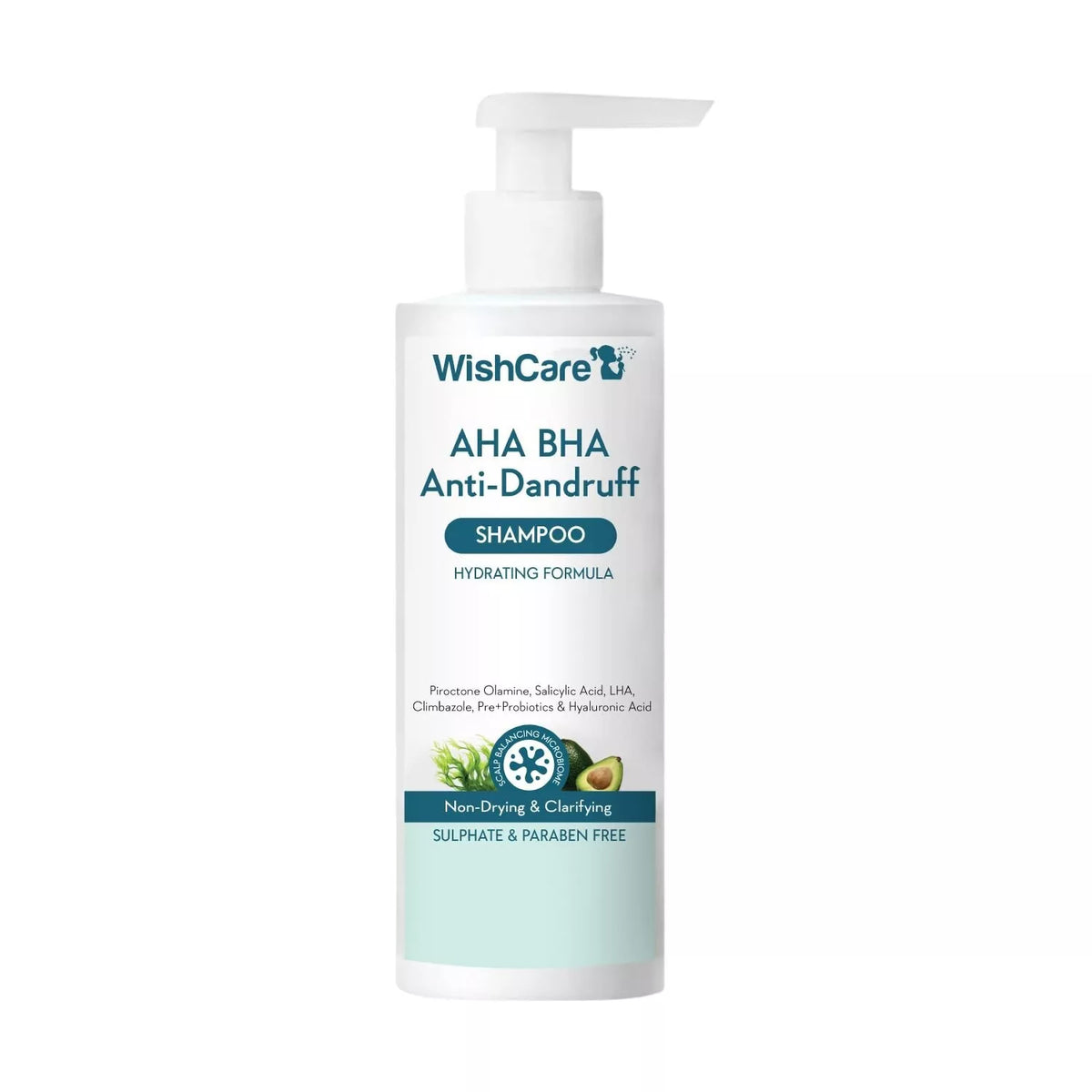 WishCare Hydrating AHA BHA Anti Dandruff Shampoo 250ml