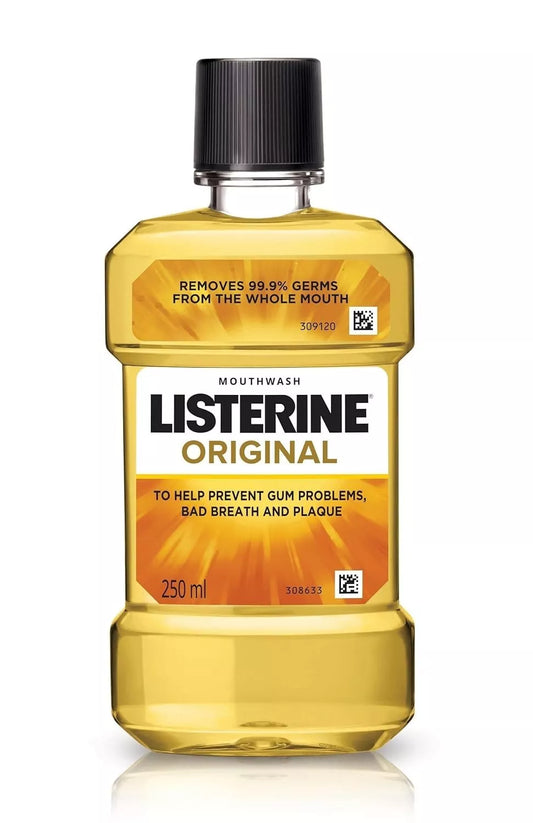 pack of 2 Listerine Original Mouthwash 250ml