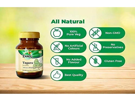Zandu Tagara Pure Herbs Capsules