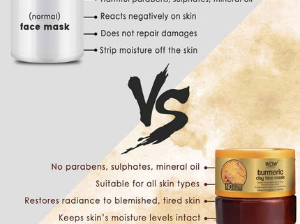 Wow Skin Science Turmeric Clay Face Mask - 200 ml