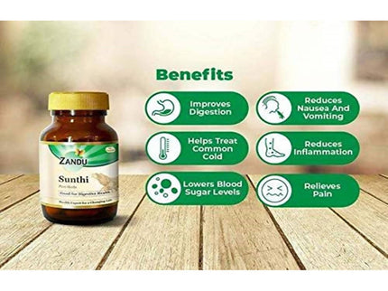 Zandu Sunthi Pure Herbs Capsules Good For Digestive Health