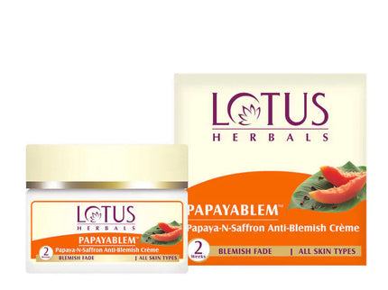 Lotus Herbals Papayablem Papaya-N-Saffron Anti-Blemish Creme