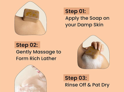 Ghar Soaps Sandalwood & Saffron Magic Soaps For Bath | Skin Brightening