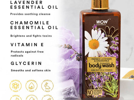 Wow Skin Science French Lavender & Chamomile Foaming Body Wash