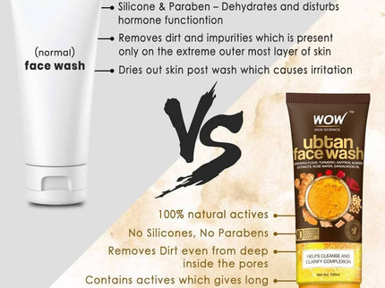 Wow Skin Science Ubtan Face Wash