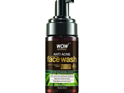 Wow Skin Science Anti Acne Foaming Face Wash - 100 ml