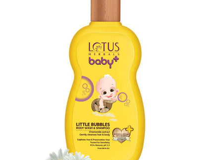 Lotus Herbals Baby+ Little Bubbles Body Wash & Shampoo