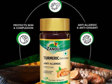 Zandu Turmeric (Haridra) Anti Allergic Capsules