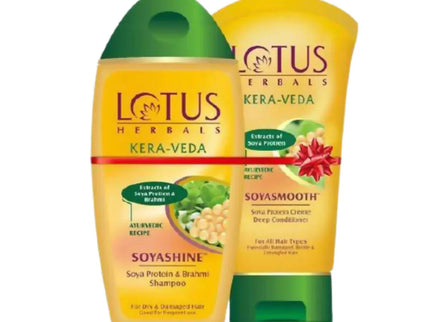 Lotus Herbals Kera-Veda Soyashine Shampoo & Soyasmooth Conditioner