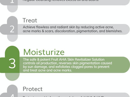 The Derma Co Fruit AHA Skin Revitalizer Face Cream For Acne & Pimple Marks - 50 gms