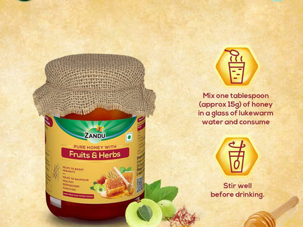 Zandu Pure Honey with Fruits & Herbs