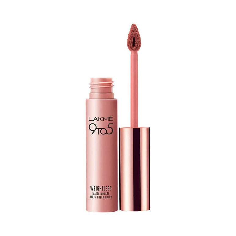 Lakme 9 to 5 Weightless Mousse Lip & Cheek Color Tangerine Fluff - 9 gms