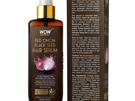 Wow Skin Science Red Onion Black Seed Hair Serum - 100 ml