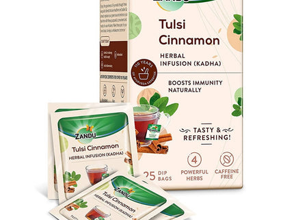 Zandu Tulsi Cinnamon Ayurvedic Infusion Tea