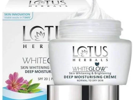 Lotus Herbals White glow Skin Whitening and Brightening Deep Moisturising Creme Spf 20 Pa+++