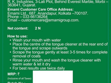 Zandu Copper Tongue Cleaner