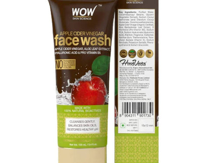 Wow Skin Science Apple Cider Vinegar Face Wash - 100 ml