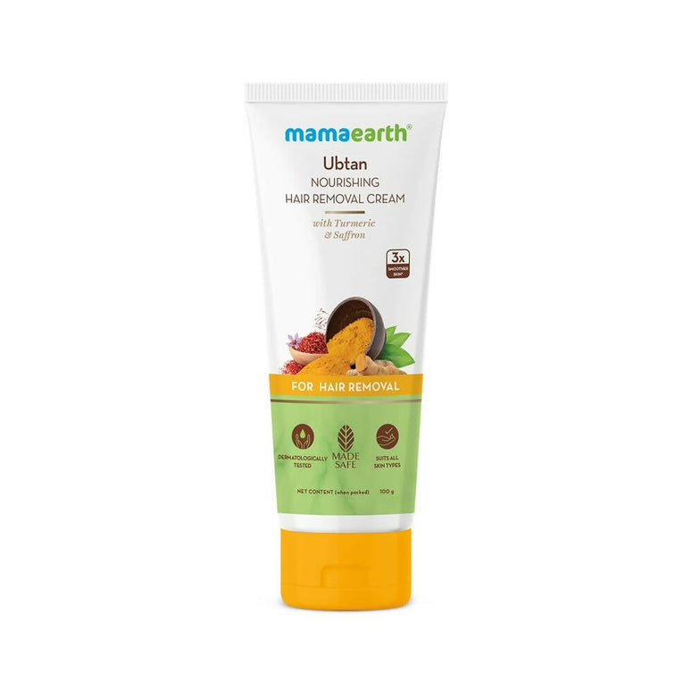 Mamaearth Ubtan Nourishing Hair Removal Cream With Turmeric & Saffron