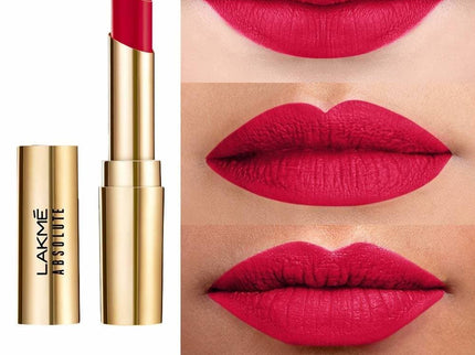Lakme Absolute Matte Ultimate Lip Color with Argan Oil  Red Extreme - 3.4 gms