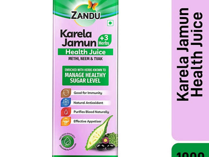 Zandu Karela Jamun + 3 Herbs Health Juice